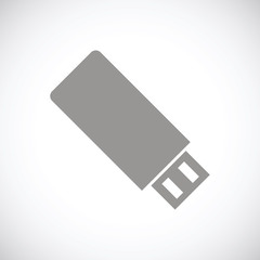 Flash drive black icon