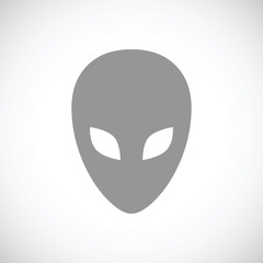 Alien black icon