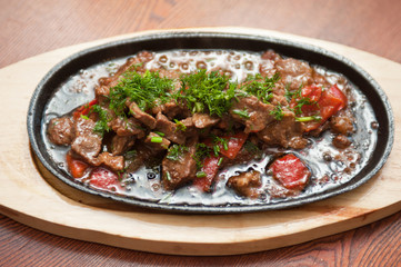 meat with vegetables