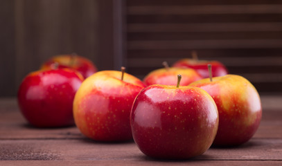 red ripe apples