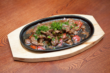 meat with vegetables