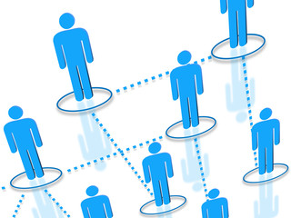 Human resources network icons concept