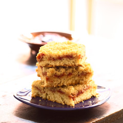 German cake called Streuselkuchen (Crumble cake)