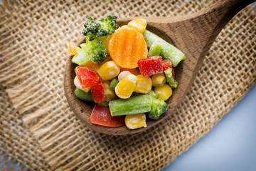 Frozen vegetables.