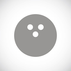 Bowling black icon