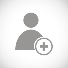 Add user black icon