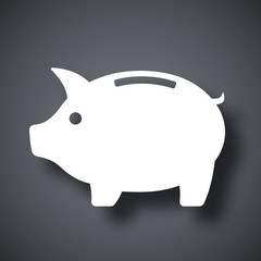 Vector piggy bank icon