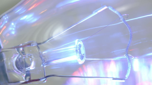 Inside look of the bulb wires