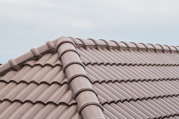 Brown tile roof