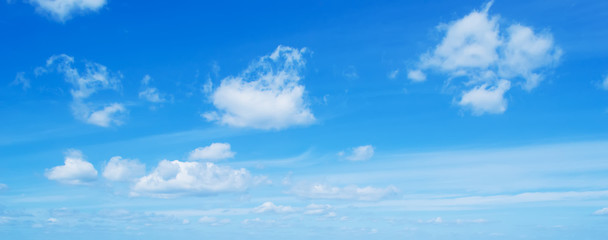 blue sky with soft clouds