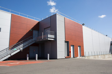 modern exterior of an industrial building