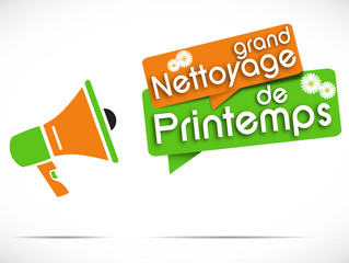 mégaphone : grand nettoyage de printemps