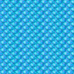 Seamless blue river fish scales