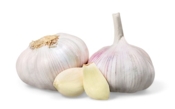 Garlic. Fresh garlic isolated on white background
