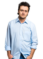 Fototapeta premium Young man isolated on white