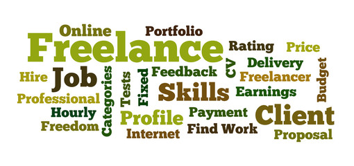 Freelance word cloud