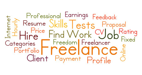 Freelance word cloud