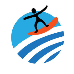surf, vector icon