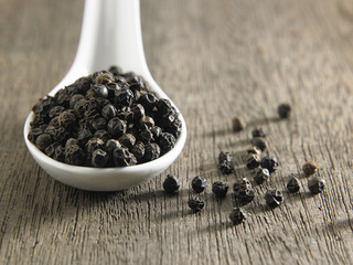 Black peppercorns