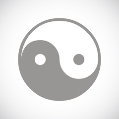 Yin Yang black icon