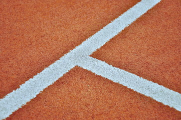 Fototapeta na wymiar tennis court line
