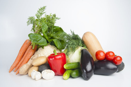 Composition of fresh vegetables..