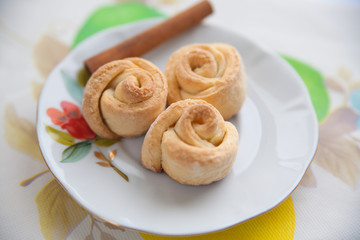 plate of short bread cookies with pecans