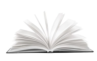 Art. Image of opened magic book with magic lights