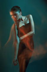 Obraz premium Fashion portrait of a young posing woman