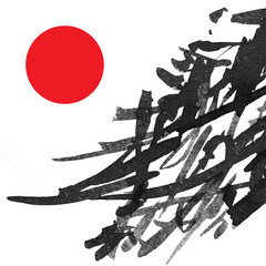 Japan background white