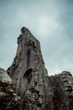 Dorset stone ruins tower