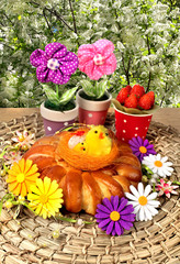Easter sweet baked and color decor