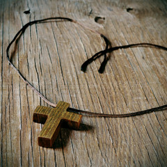 wooden Christian cross