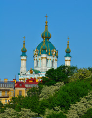 Fototapeta na wymiar Kiev, Ukraine. St. Andrew's Church