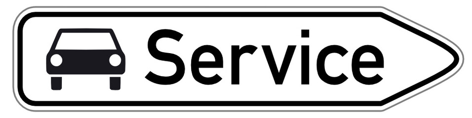 Service Schild  #150323-08 - obrazy, fototapety, plakaty