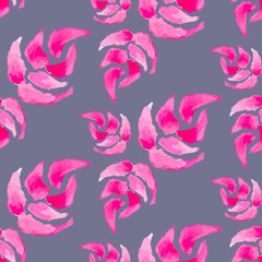 Watercolor seamless floral pattern
