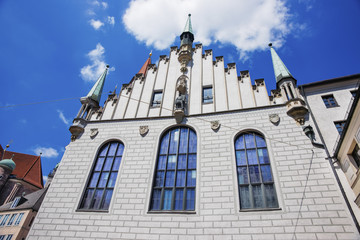 Munich old city hall wall