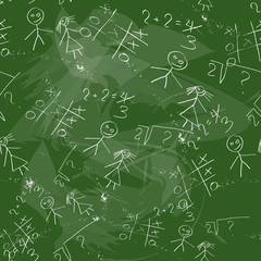 Seamless pattern of school board
