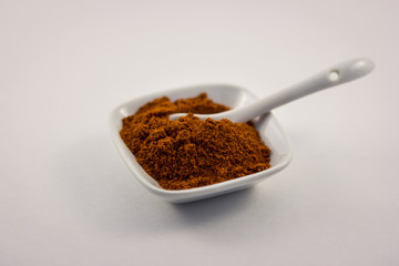 Paprika in Dish with Spoon