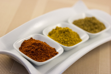 Ancient Spices in Dish