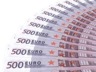 Money fan.  Five hundred euros.