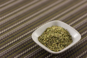 Rosemary in Dish