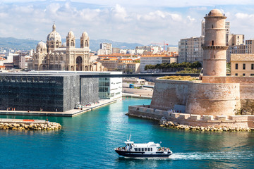 Saint Jean Castle and Cathedral de la Major  in Marseille © Sergii Figurnyi