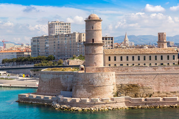 Saint Jean Castle and Cathedral de la Major  in Marseille