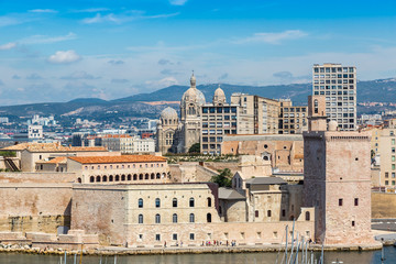 Saint Jean Castle and Cathedral de la Major  in Marseille