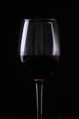 Fototapeta na wymiar Glass of red wine