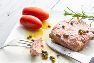 Beef with green pepper