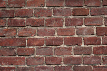 Antique brick wall architectural background texture