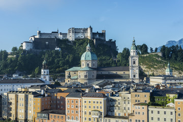 Fototapeta premium Hohensalzburg Castle (Festung Hohensalzburg) in Salzburg, Austri