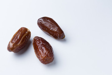 Dates on a White Background